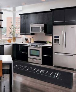 Konyhai szőnyeg - Cook&Wash Kitchen Black 7701515207 - (mosható)