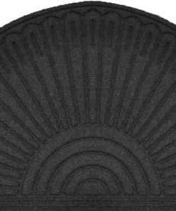 Lábtörlő - Halfmoon Contours Dark Grey 909499