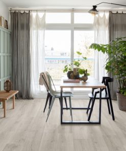 Quick-Step vízálló laminált padló - Csiszolt szürke tölgy