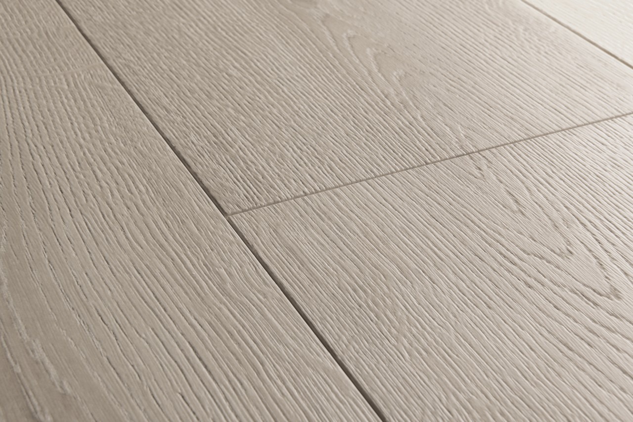 Quick-Step vízálló laminált padló - Csiszolt szürke tölgy - Image 3
