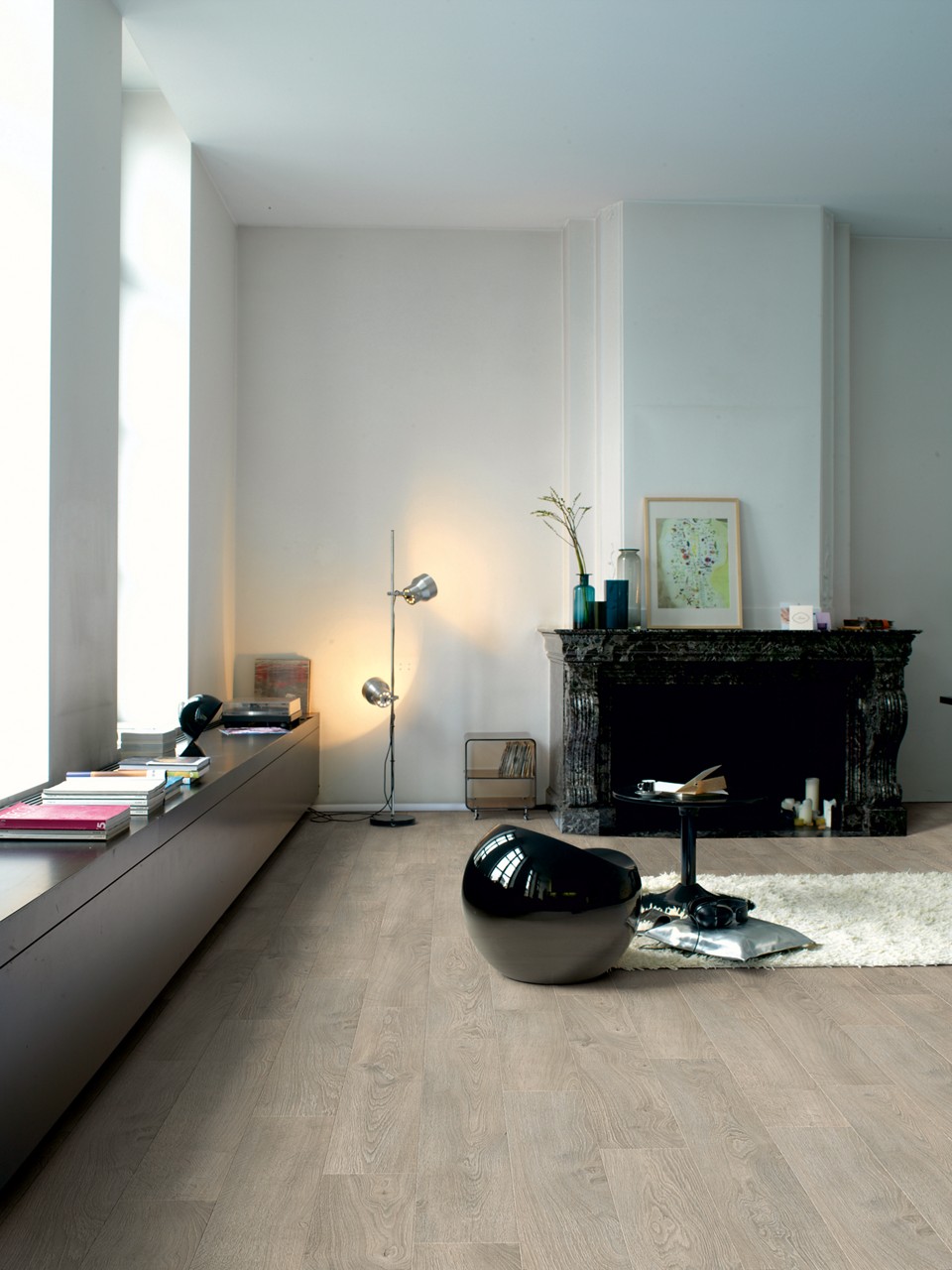 Quick-Step "Classic" vízálló laminált padló - Antikolt világosszürke tölgy - Image 4