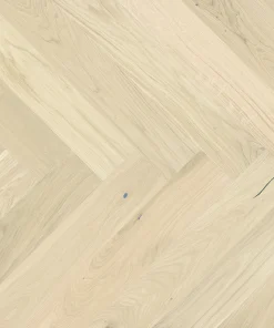 Alternative view of Barlinek Only Wood Herringbone 130 - Oak Bianco