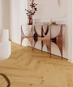 Alternative view of Barlinek Only Wood Herringbone 130 - Oak Grand Canyon