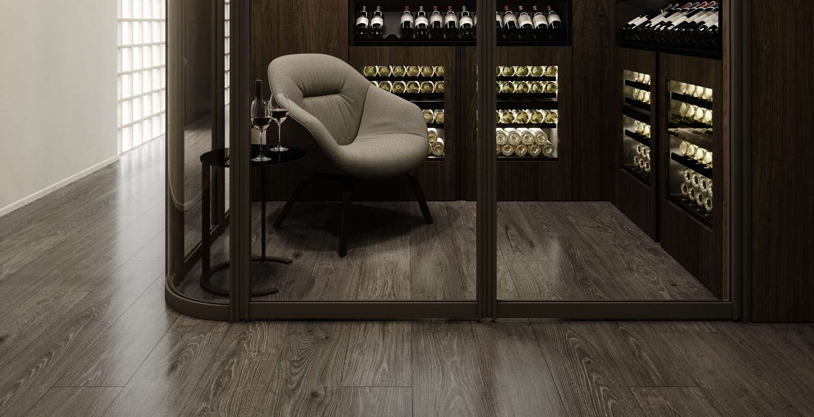 Krono Original O.R.C.A. "Durastar Silent Cork - Long Plank" - Dark Montanara Oak