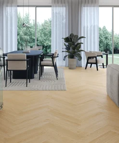 Barlinek Next Step Herringbone - Cream Oak
