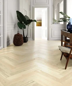 Barlinek Only Wood Herringbone 130 - Oak Bianco