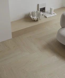 Alternative view of Barlinek Next Step Herringbone - Flax Oak