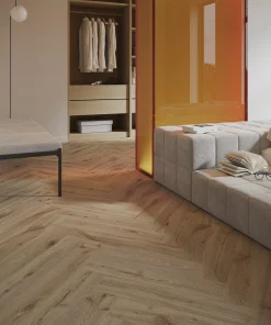 Alternative view of Barlinek Next Step Herringbone - Desert Oak