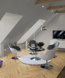Alternative view of Tarkett Rigid Herringbone - Delicate Oak Oiled