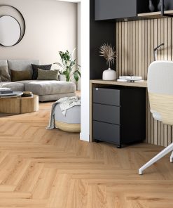 Alternative view of Tarkett Rigid Herringbone - Delicate Oak Warm Natural