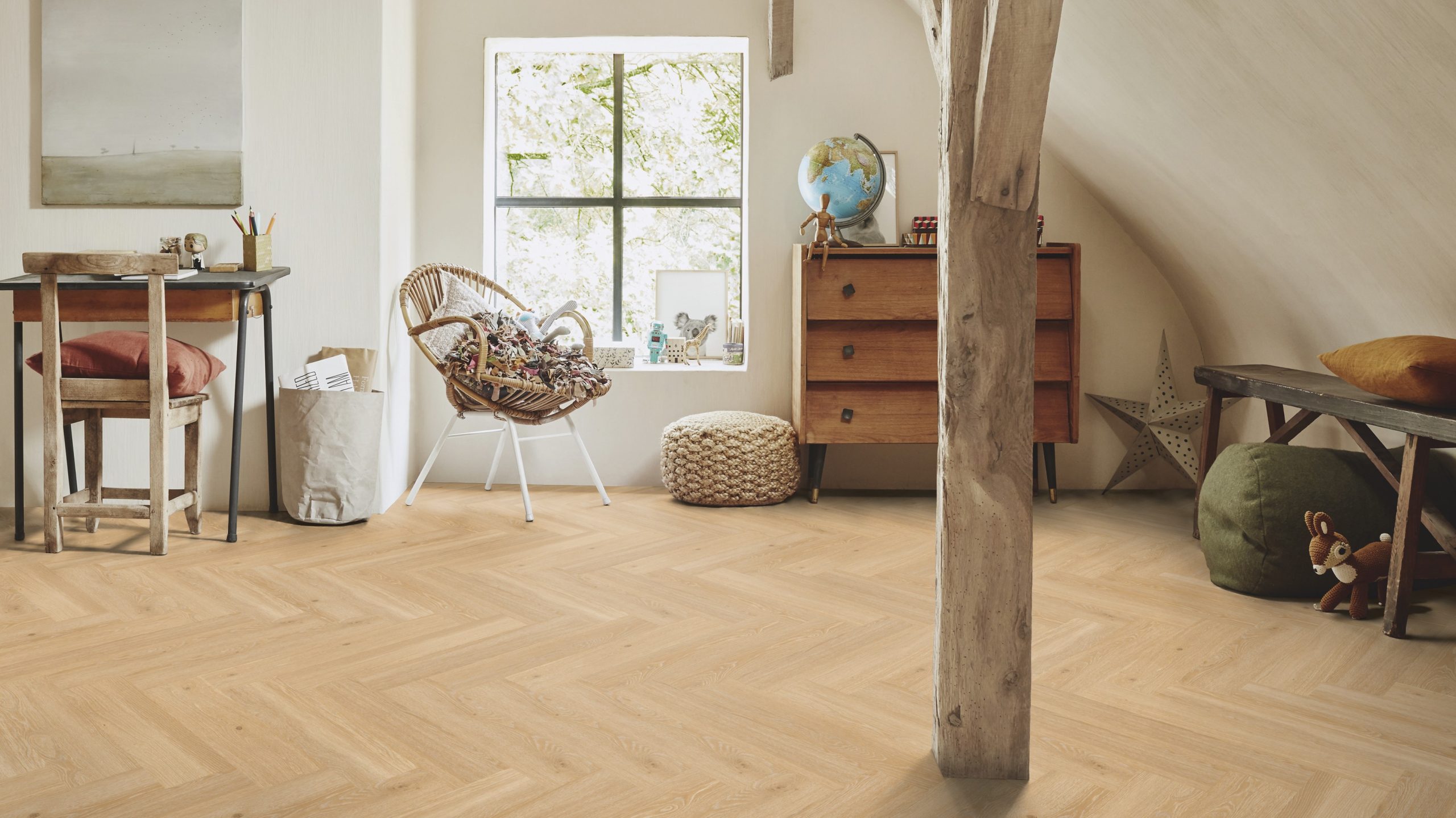 Tarkett Rigid Herringbone - Highland Oak Blond - Image 2