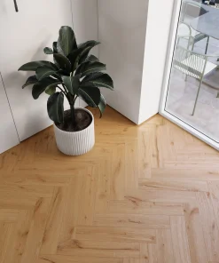 Alternative view of Barlinek Next Step Herringbone - Ginger Oak